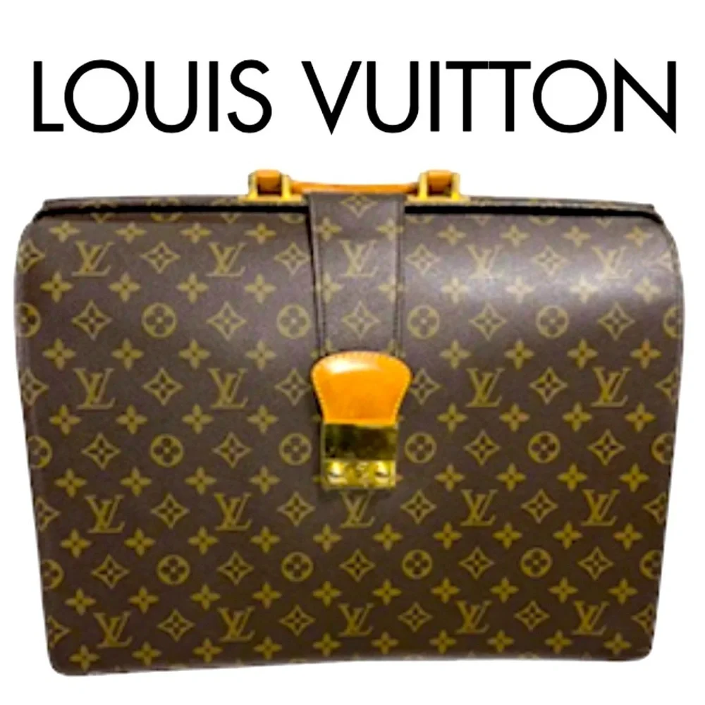 Louis Vuitton Fermoir Serviette Business Briefcase With Key & Box in EUC 💼